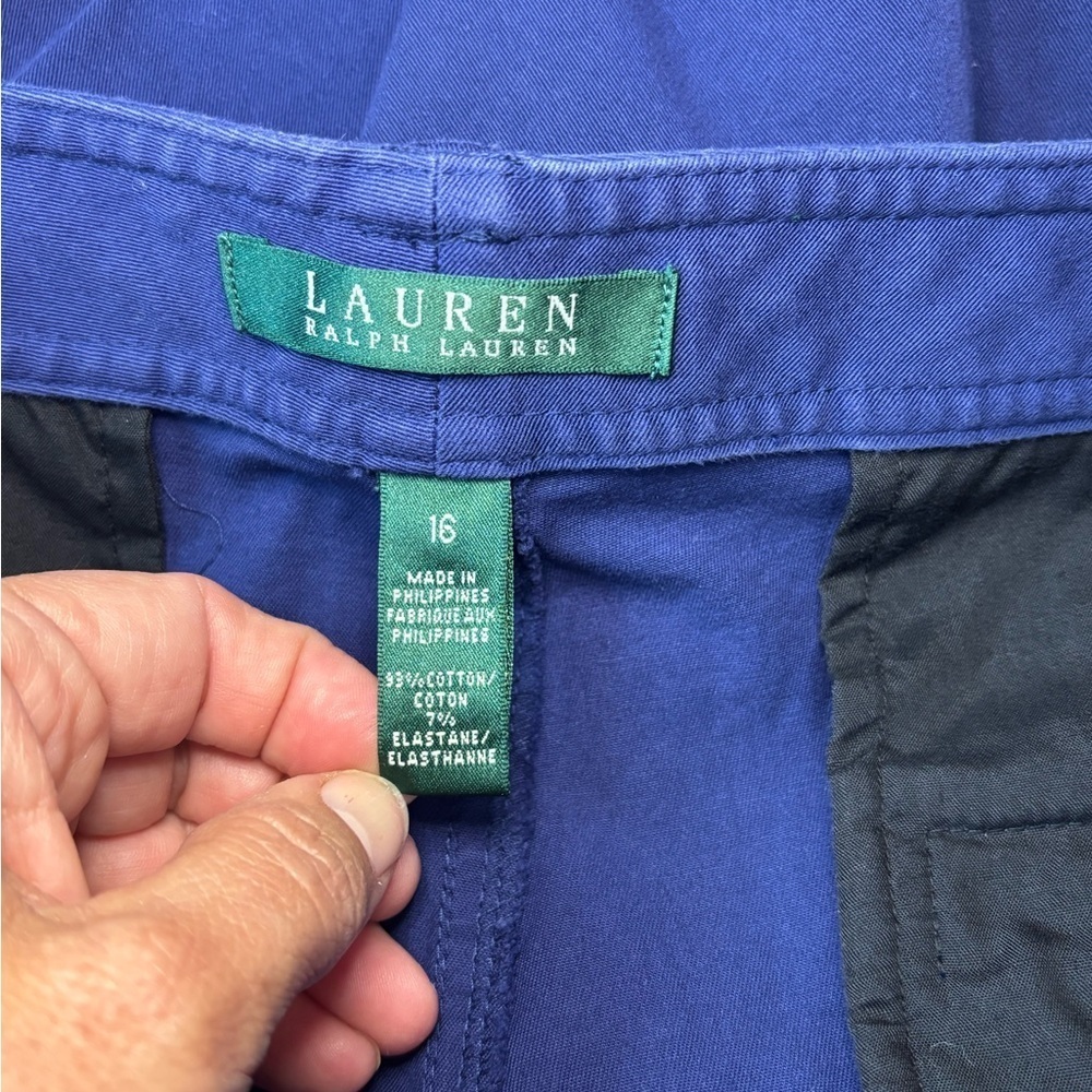 Lauren Ralph Lauren Trousers Navy Blue - Picture 4 of 6